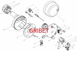 Poz.7 na rys. Podstawka sterownika do palnika R20 GIERSCH